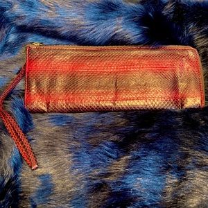 BEIRN: Authentic Snakeskin Wallet Wristlet